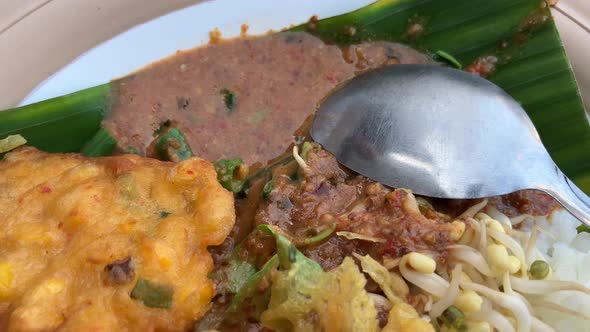 Best 4k footage video of traditional java cuisine, Food Stock Footage ...