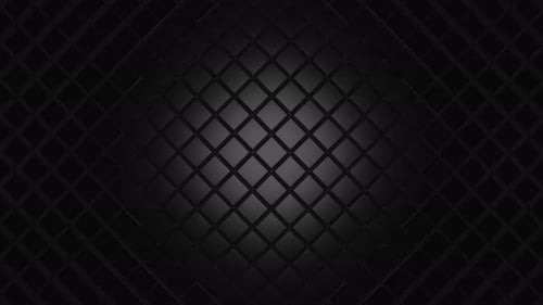 Abstract 3D Dark Grid Undulating Background with Dynamic Light