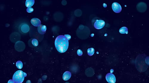 Floating Decorative Easter Eggs Celebration Background Loop