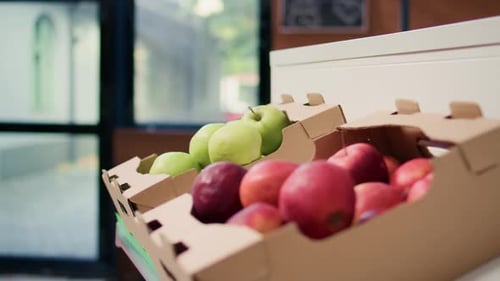 Produce on Display at a Grocery Store