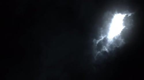 Dramatic Stormy Clouds Lightning Reveal