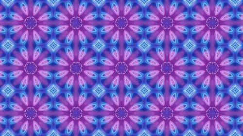 Vibrant Abstract Kaleidoscope Pattern Looping Background Animation