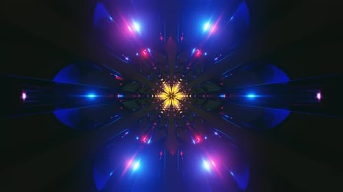Changing Geometric Forms Seamless VJ Loop with Abstract Strobe Lights