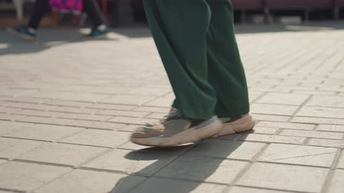 Vivid City Life Depicts Energetic Movement Bright City Streets Showcase Dynamic Daily Activity