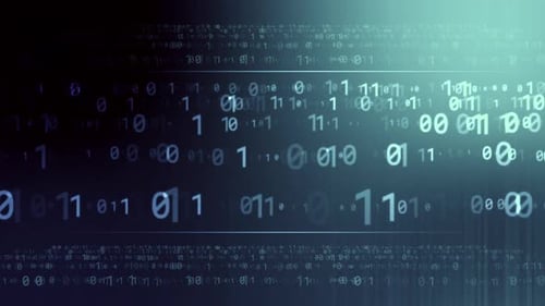 Digital binary data, streaming code background