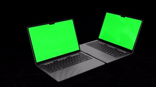 Dual Screen Laptop Background