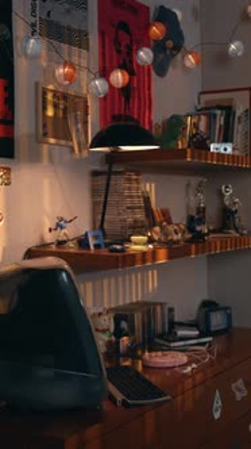 Retro Teen Room Decor With a Vintage Computer