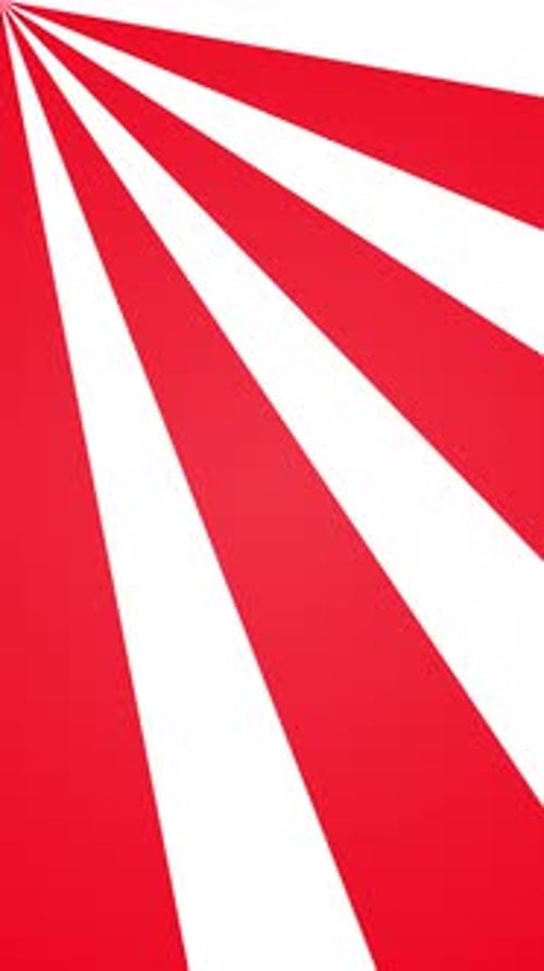 4K Vertical Orange And White Sunburst Rays Top Left Background Seamless Loop