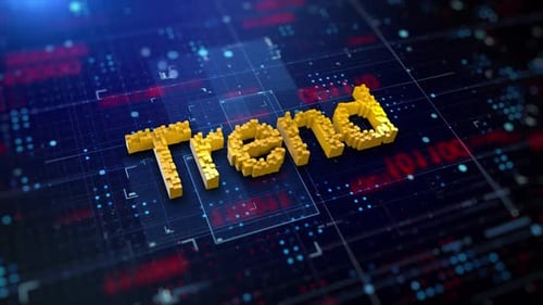 Pixelated Word Trend