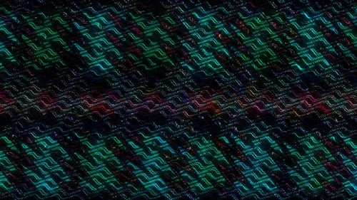 Abstract Colorful Wavy Glitch Digital Pattern