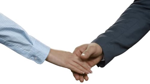 Hands Clasped Together in Loving Connection