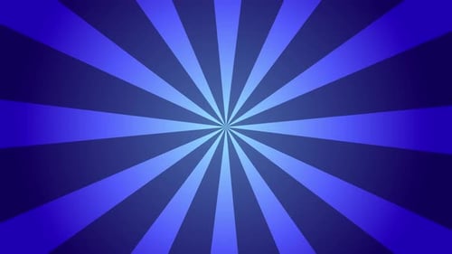 Hypnotic Blue Abstract Radial Rotation Animation