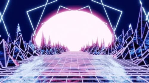 Montaña futurista