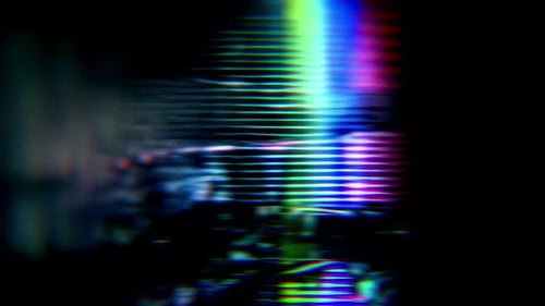 Abstract Glitch Light Digital Noise Background