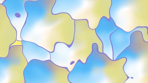 Fluid Abstract Background Animation with Organic Shapes