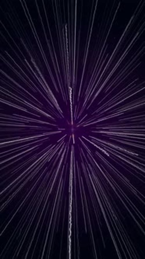 Vertical Video Magical CG Animation with Light Rays