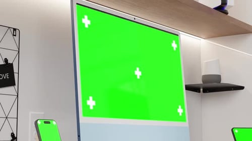 Display Mockup Green Screen Animation
