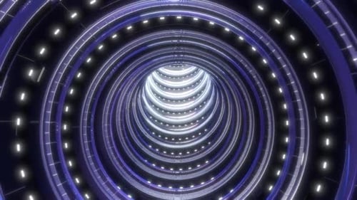 Glowing tunnel light background