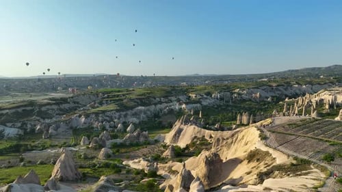 The Cosmic Landscape of Cappadocia Aerial View 4 K