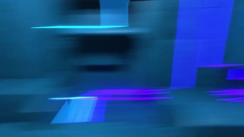 Fast camera movement through an abstract tunnel. Camera rotation during movement. Looped animation.