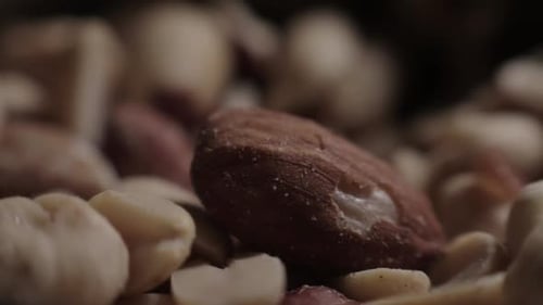 Close Up Of A Various Nuts - Close Up Shot