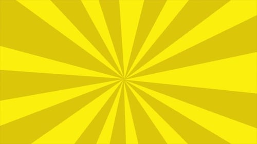 Yellow Sunburst Retro-Hintergrundanimation 4K