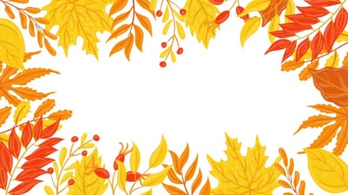 Autumn Leaf White Background