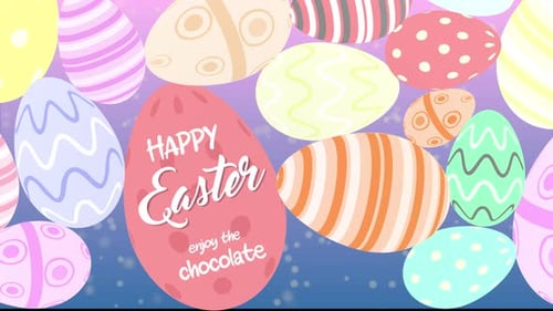 Easter Animation Falling Eggs