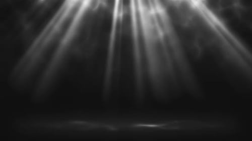 Volumetric light rays background with smoke loop