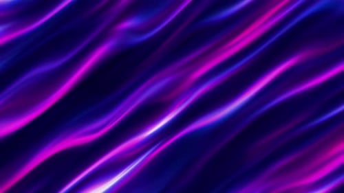 Abstract Fluid Waves Background with Glowing Neon Colors