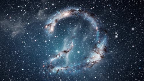 Colorful Nebula and Stars in Open Space