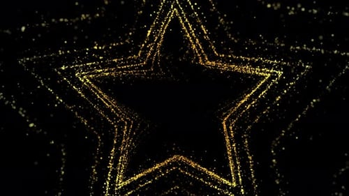 Gold Particles Background Loop