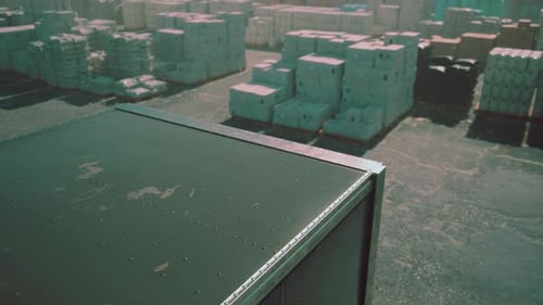 Big Industrial District on the Outskirts of the City