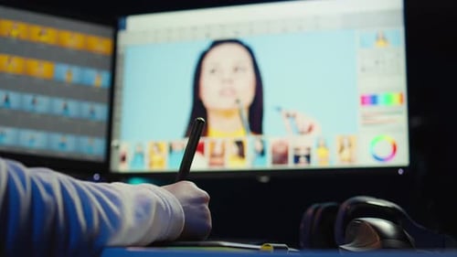 Photo Editing With Stylus on Tablet Device