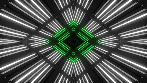 Dynamic neon tunnel video background for modern presentations