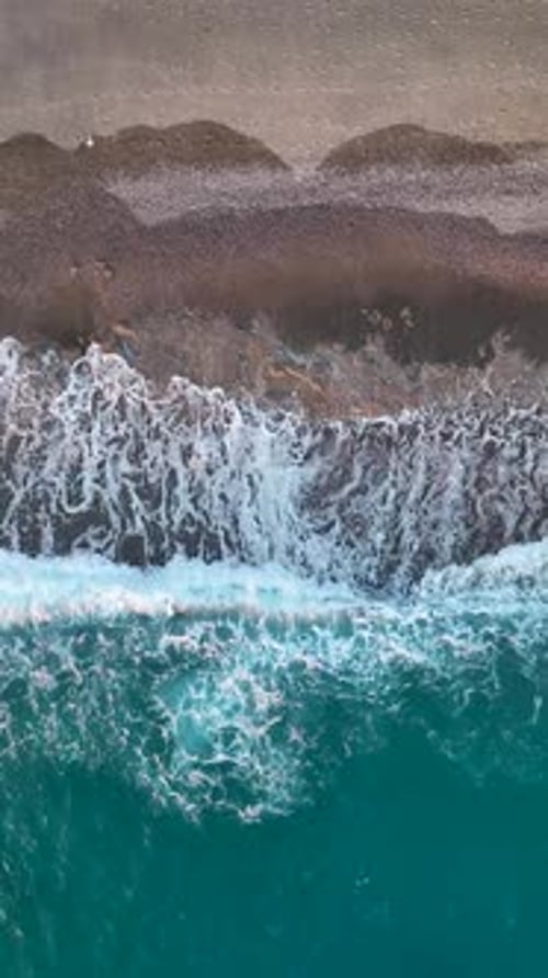 Vertical Video Colorful Sunset Over the Mediterranean Sea