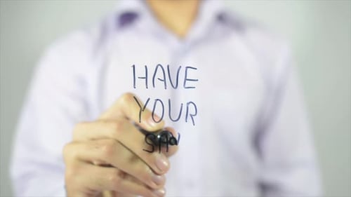 Writing Have Your Say With Marker Close Up