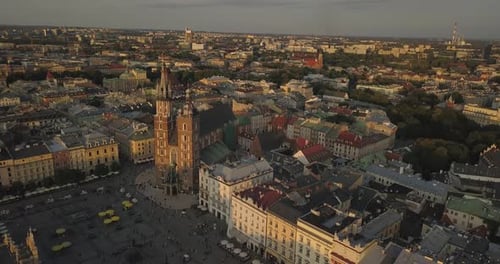 Krakow touristic place castle church Poland