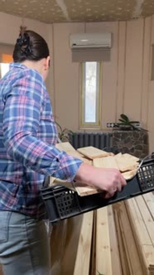 Woman DIY in home improvement