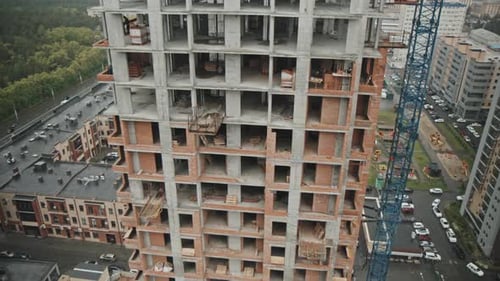 Modern Building Under Construction