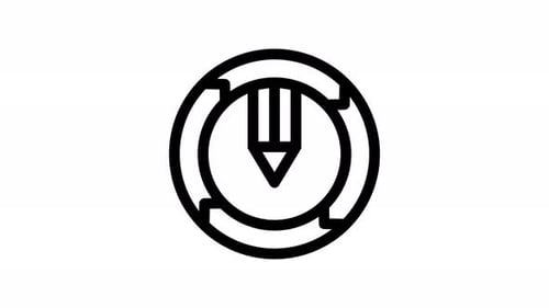 process line icon animation