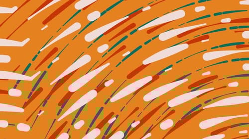 Seamless Round Animated Colorful Background