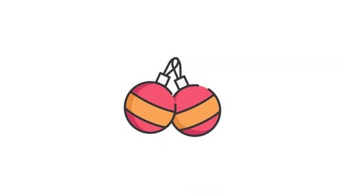 Christmas Decorations icon animation