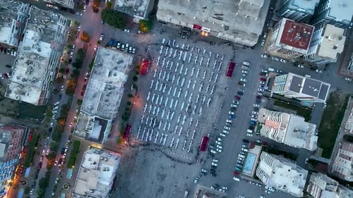 Wedding Preparation Aerial View Turkey Alanya 4 K