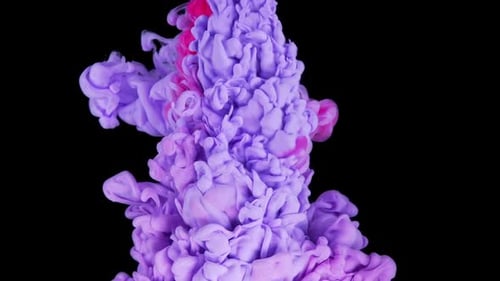 Ink Symphony Harmonious Lilac Pink Farbmischung auf tiefem Schwarz