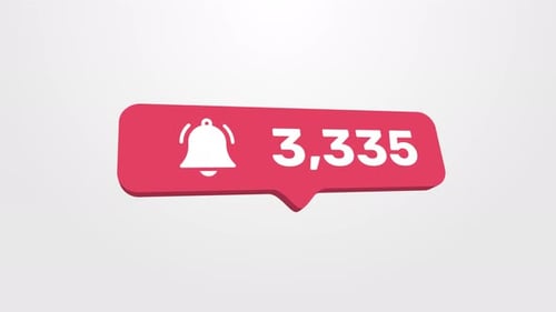 Notification Bell Counter Counter Counter Contexte des réseaux sociaux