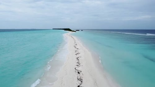 Dhigurah is one of the inhabited islands of Alif Dhaal Atoll in Maldives, beautiful drone clip. Exot