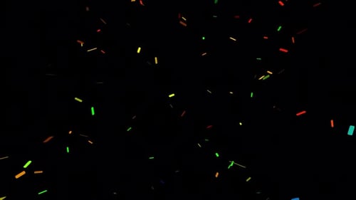 Falling Confetti Video with Alpha Channel