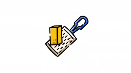 Modern Animated Cheese Grater Icon