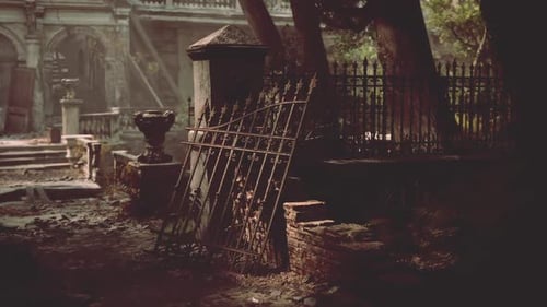 Exploring the Overgrown Ruins of a Decaying European Mansion at Twilight